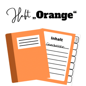 Digitales Heft „Orange“ für Goodnotes