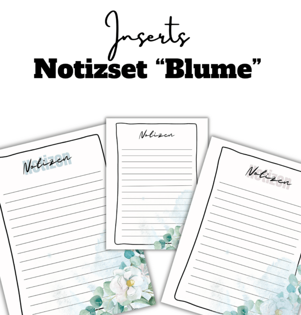 Notizset "Blume"
