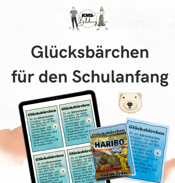 Glücksbärchen für den Schulanfang