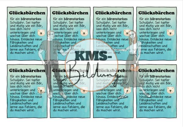 Glücksbärchen für den Schulanfang