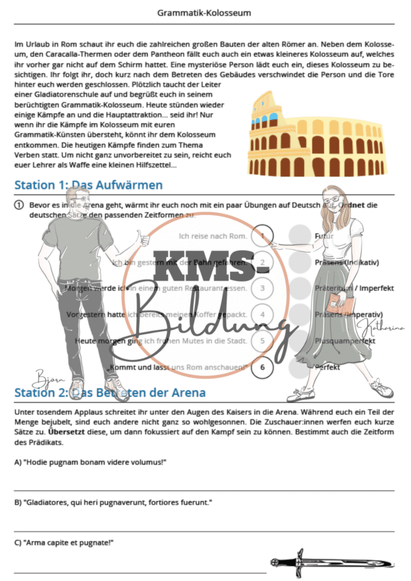 Werbebild Grammatik-Kolosseum 1